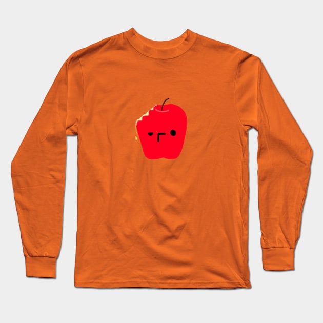 Apple Eaten Long Sleeve T-Shirt by gpam